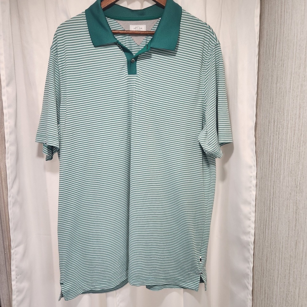 Adidas Golf‎ Men's XL Adipure Polo Shirt Performance Modern Stretch Casual Green